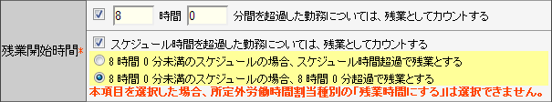 残業開始時間